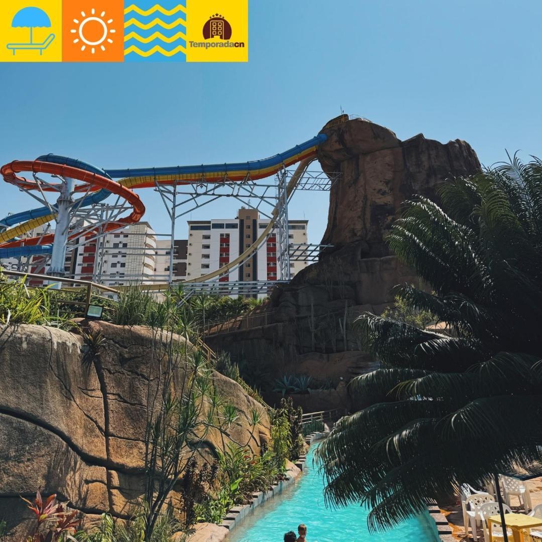 Piazza Com Acesso Ao Acqua Park - Gustavo Aparthotel Caldas Novas Exteriör bild