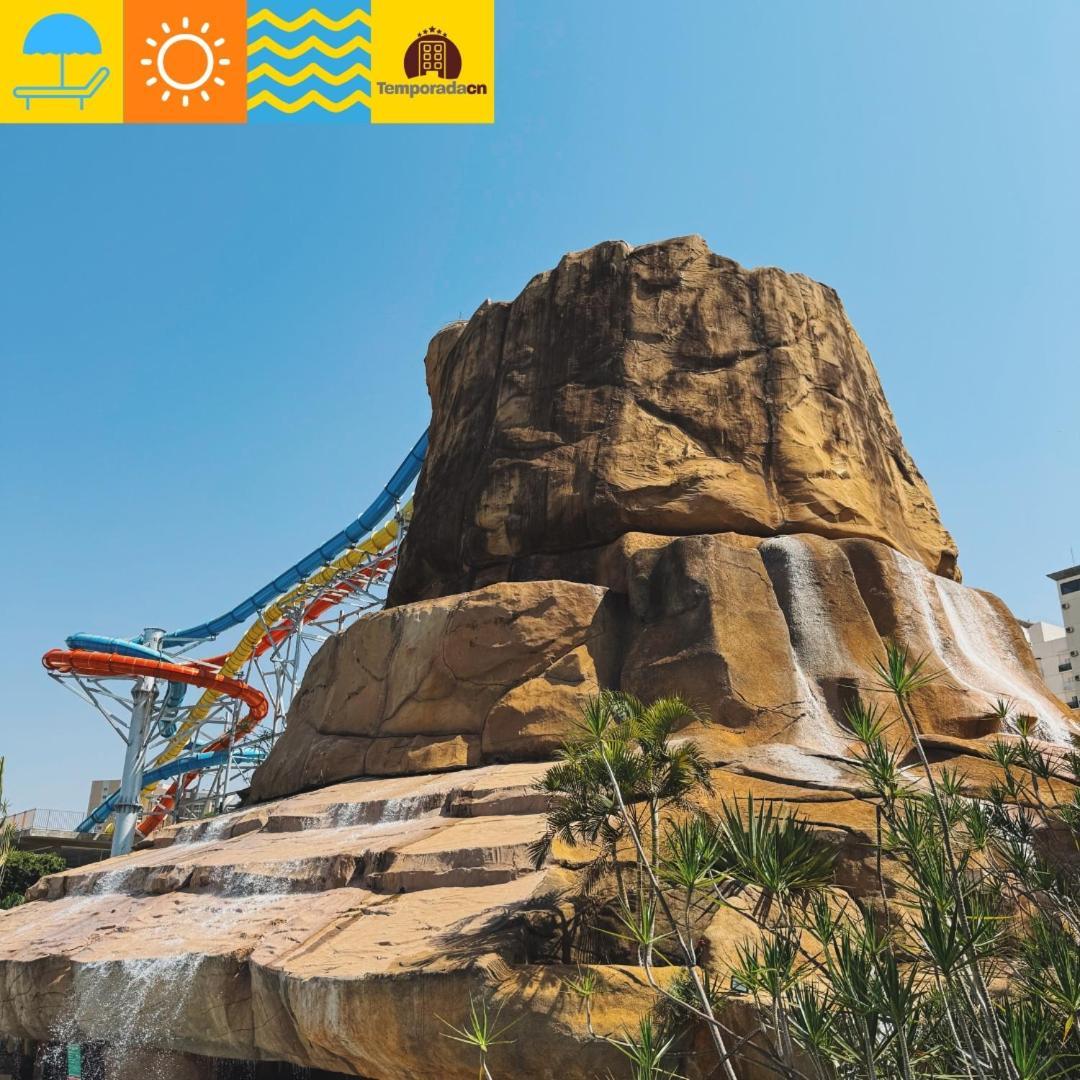Piazza Com Acesso Ao Acqua Park - Gustavo Aparthotel Caldas Novas Exteriör bild